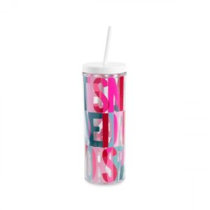 Layered Logo Tumbler With Straw (Kate Spade)