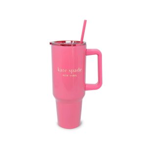 Stainless Steel 40 oz. Tumbler. Pink(Kate Spade)